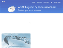 Tablet Screenshot of abce-logistic.com